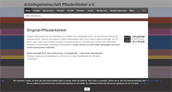 Desktop Screenshot of pflasterklinker.de