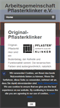 Mobile Screenshot of pflasterklinker.de